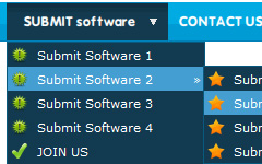 change scrollbar position Html Codes To Create Slidedown Menu