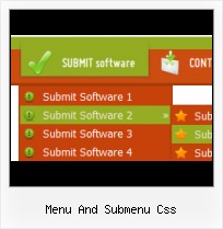 Menu And Submenu Css Template