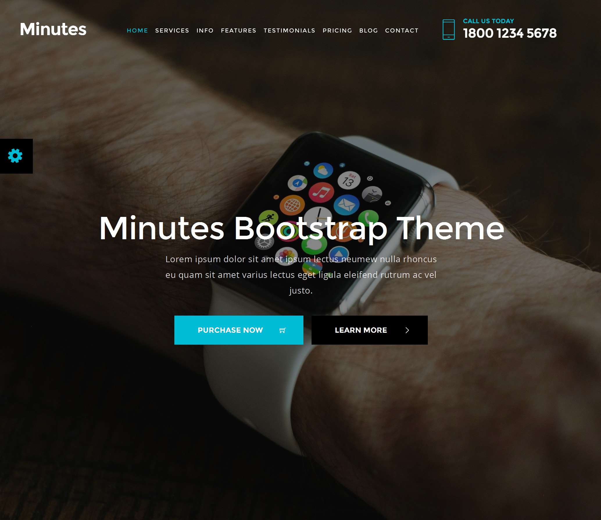 HTML5 Bootstrap Simple Theme