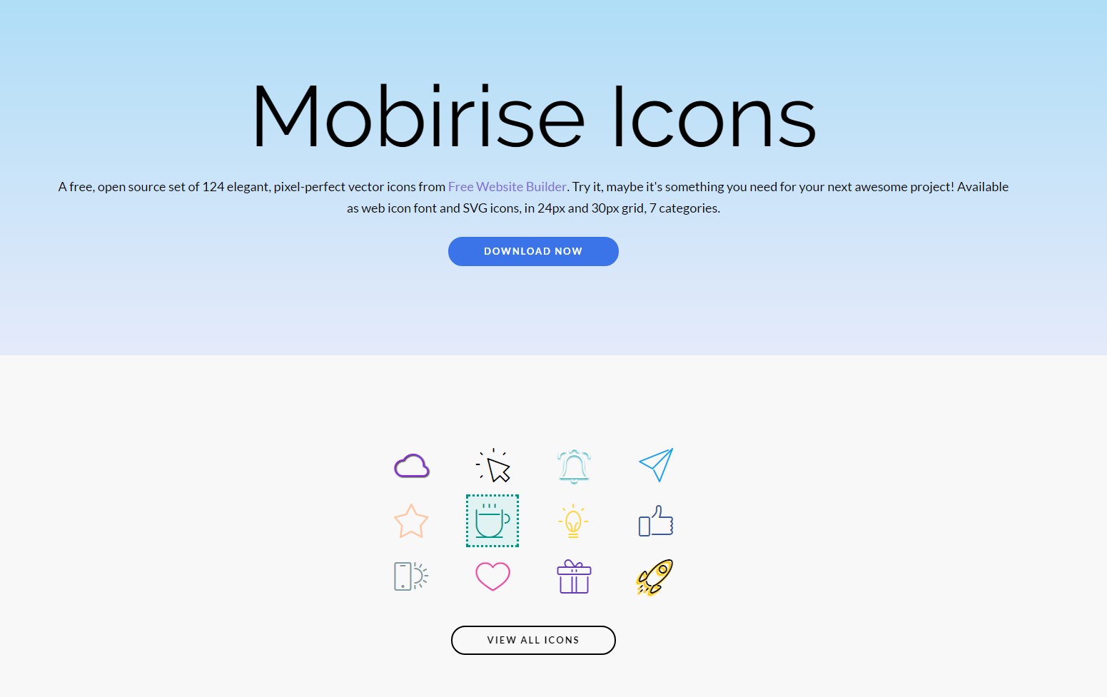 mobirise icons package