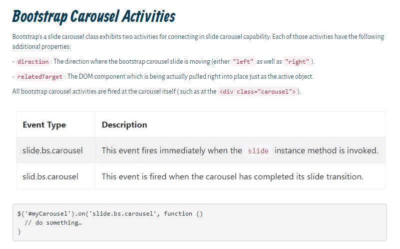  Bootstrap 4 Carousel 