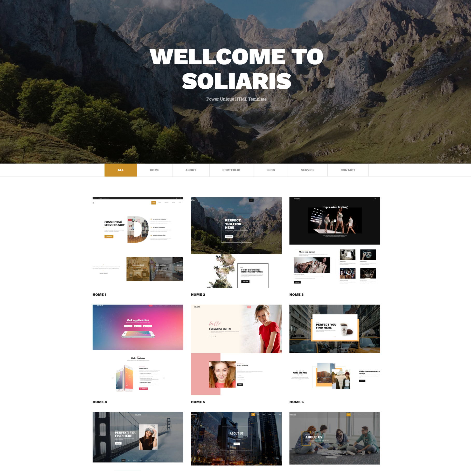 HTML Bootstrap Soliaris Themes