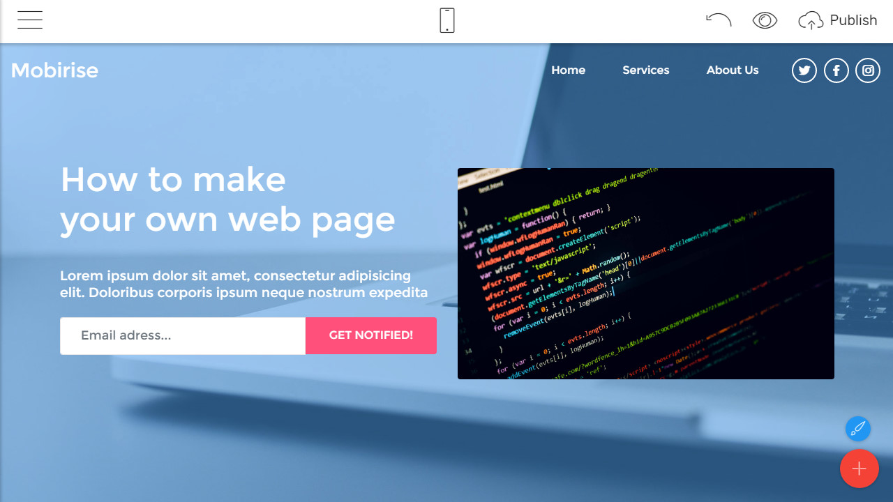 how to build a web page